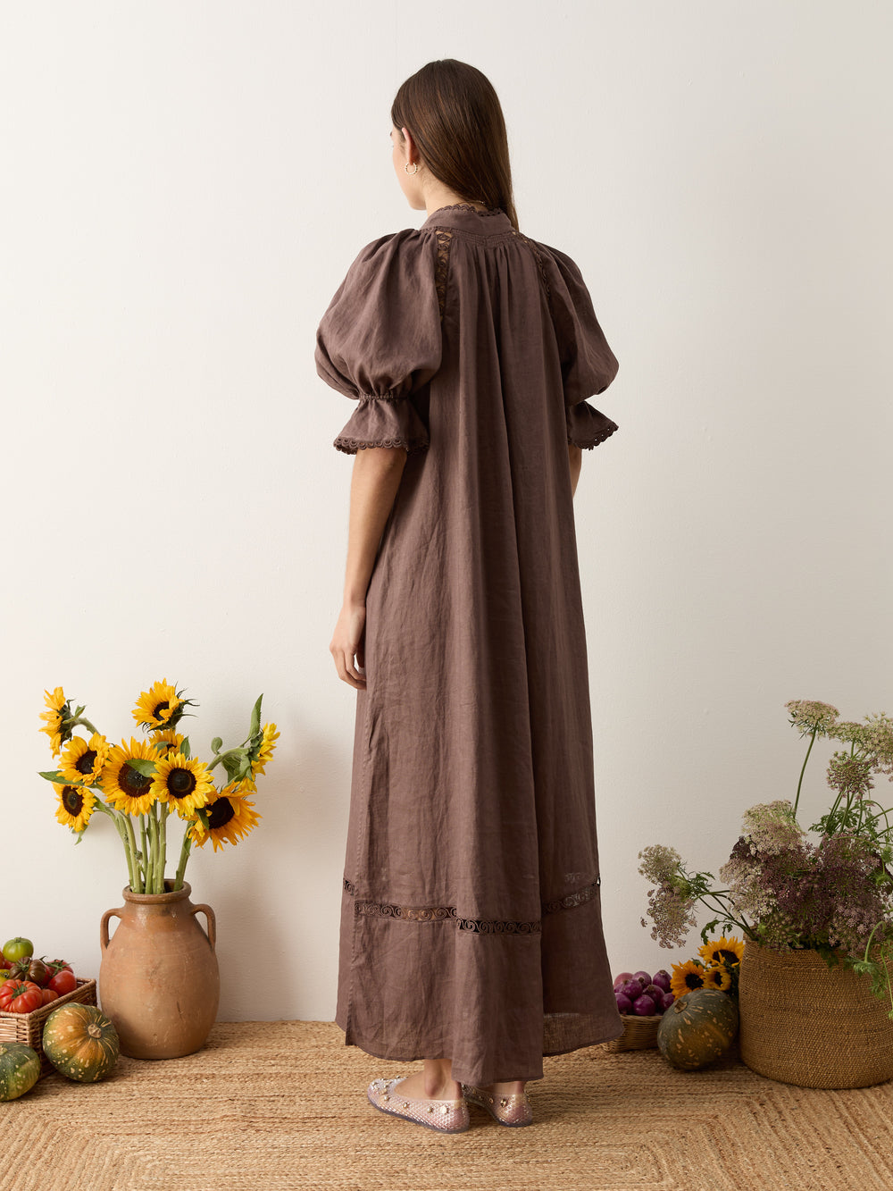 myra smock maxi dress | Boteh