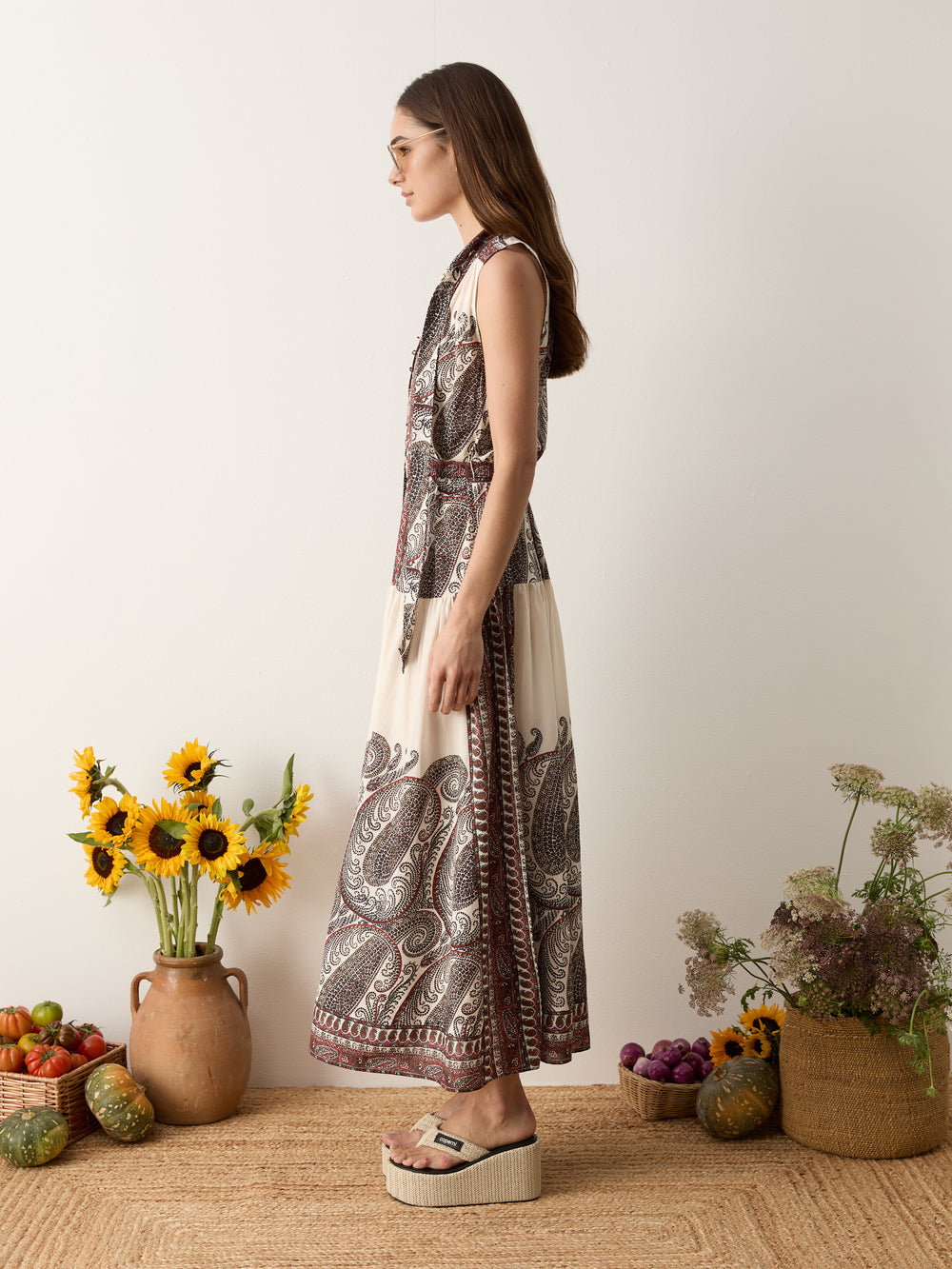 cassia sleeveless maxi dress | Boteh