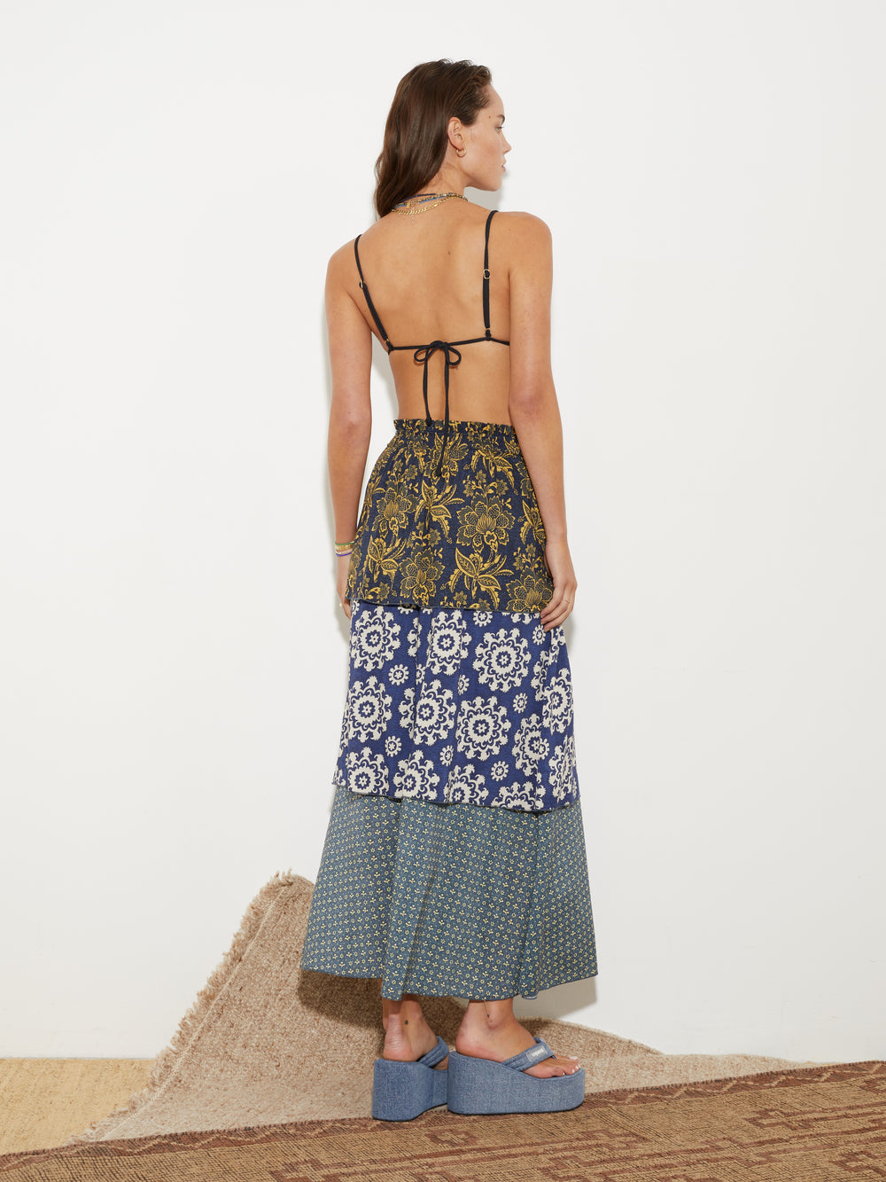 Florimonde Tiered Maxi Skirt | Boteh