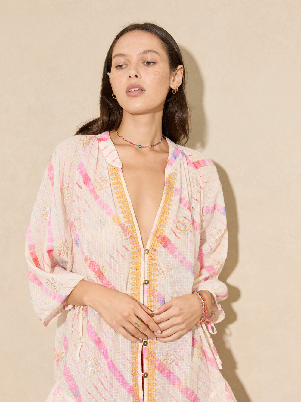 Aurora Sheer Frill Dress | Boteh