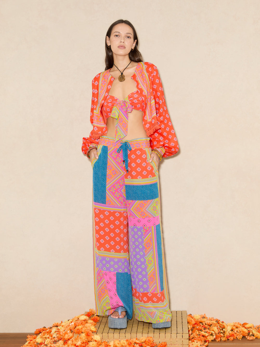 Rani Silk Wide Leg Pant | Boteh