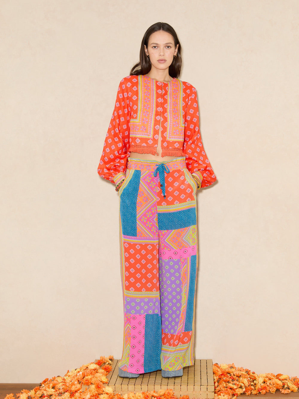 Rani Silk Wide Leg Pant | Boteh