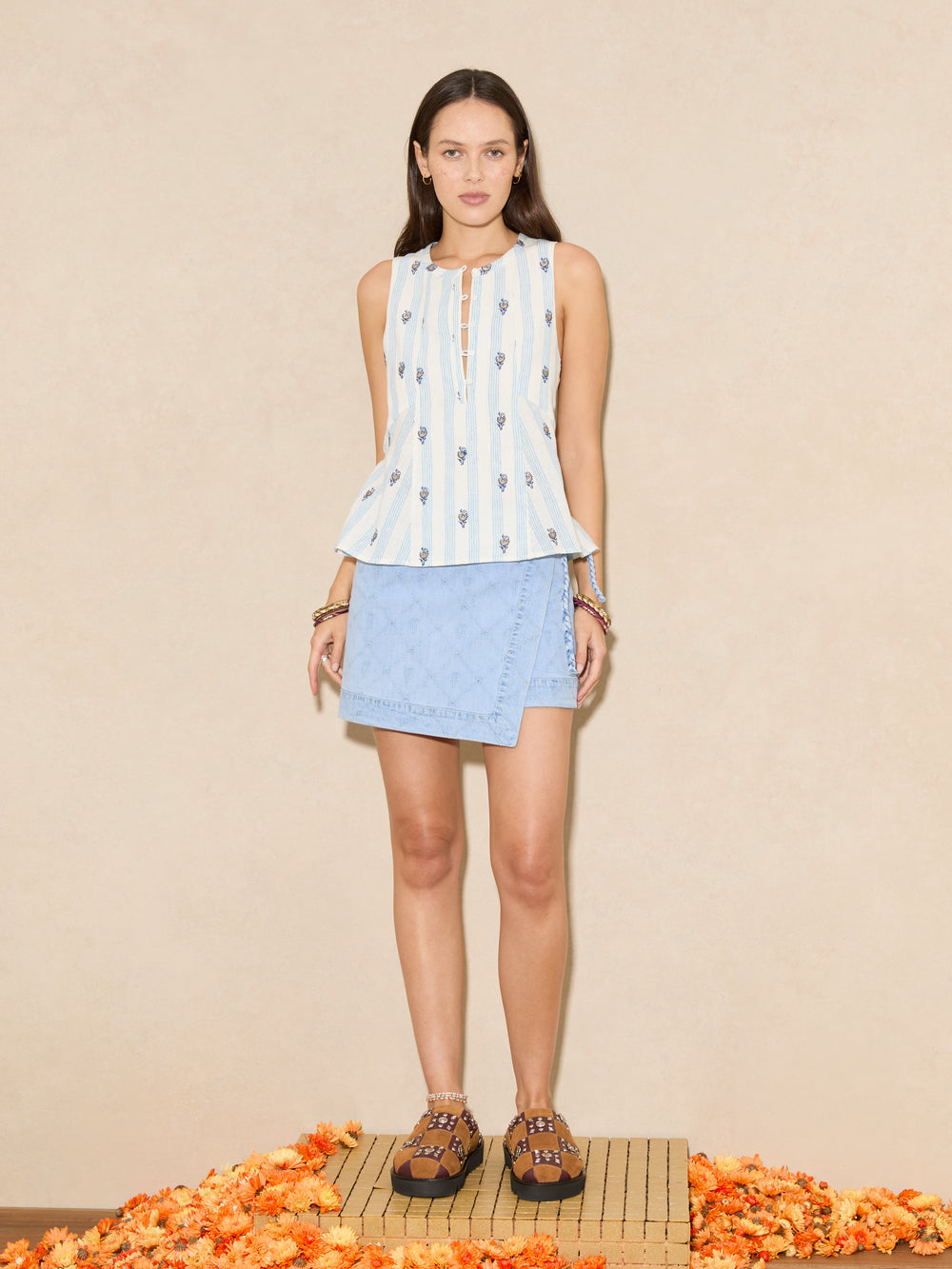Sirenuse Peplem Top | Boteh