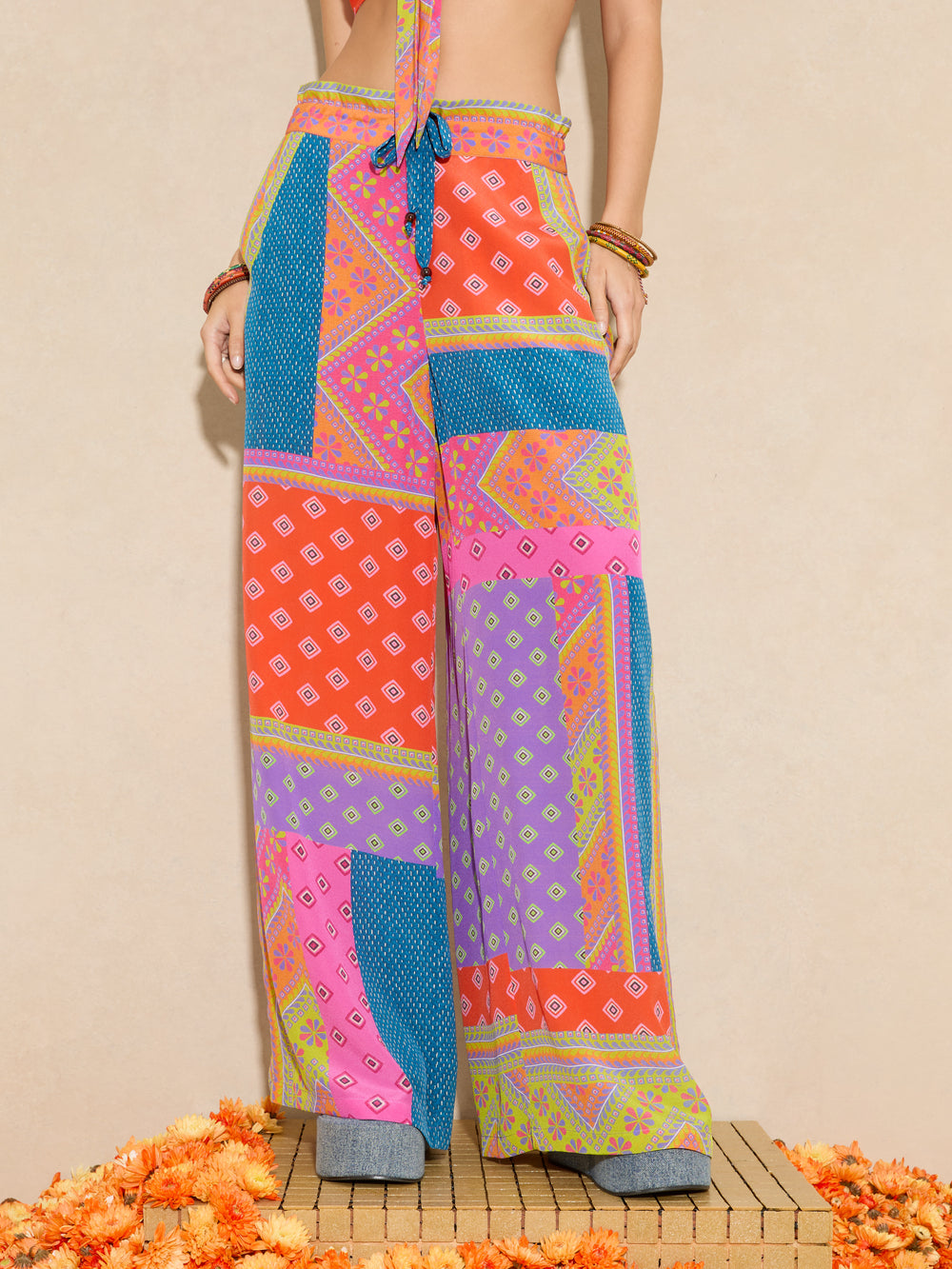 Rani Silk Wide Leg Pant | Boteh