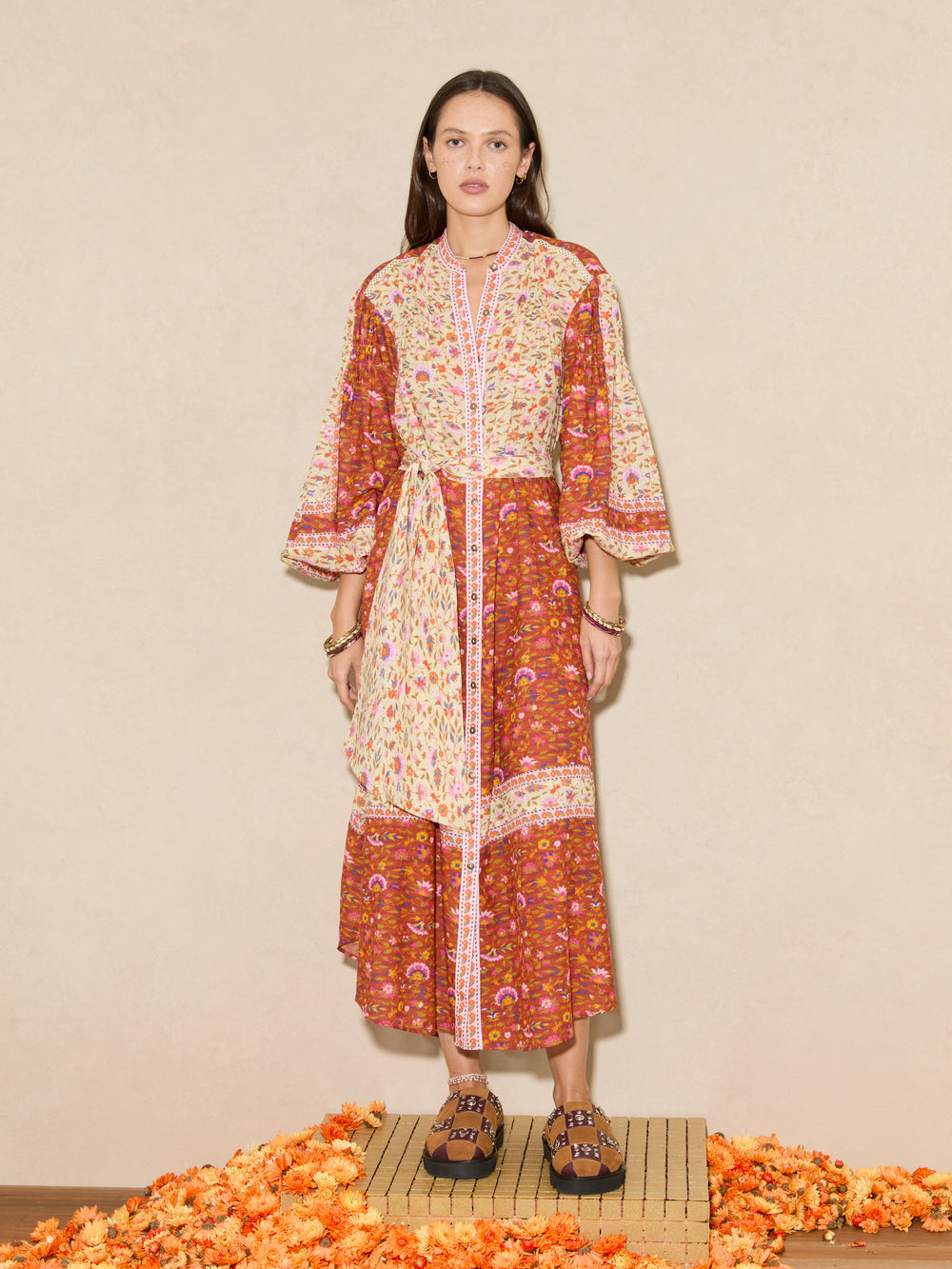 Soraya Midi Smock dress