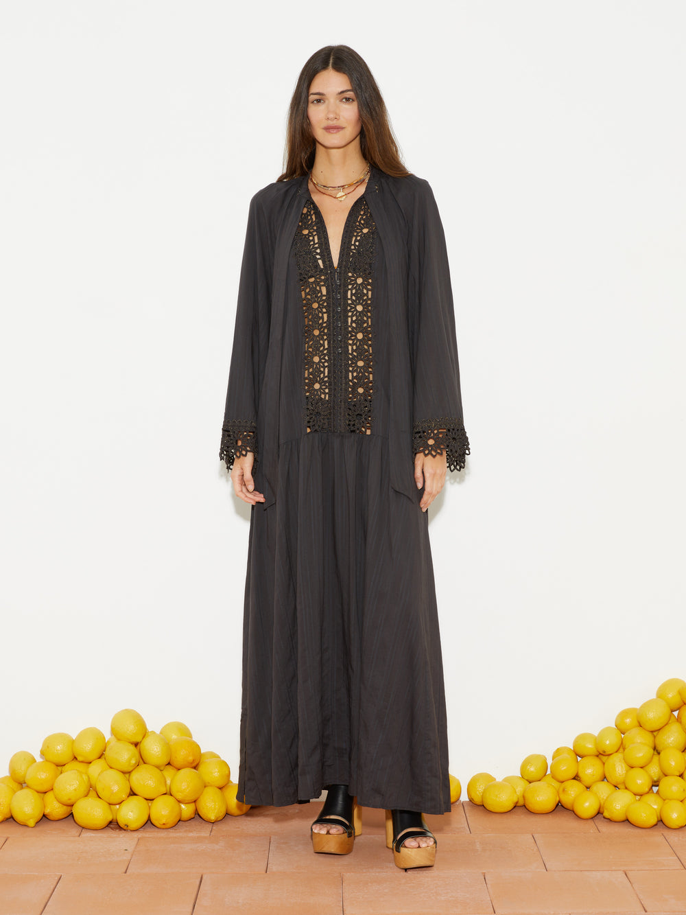 Starry Nights Wide Sleeve Maxi Dress | Boteh