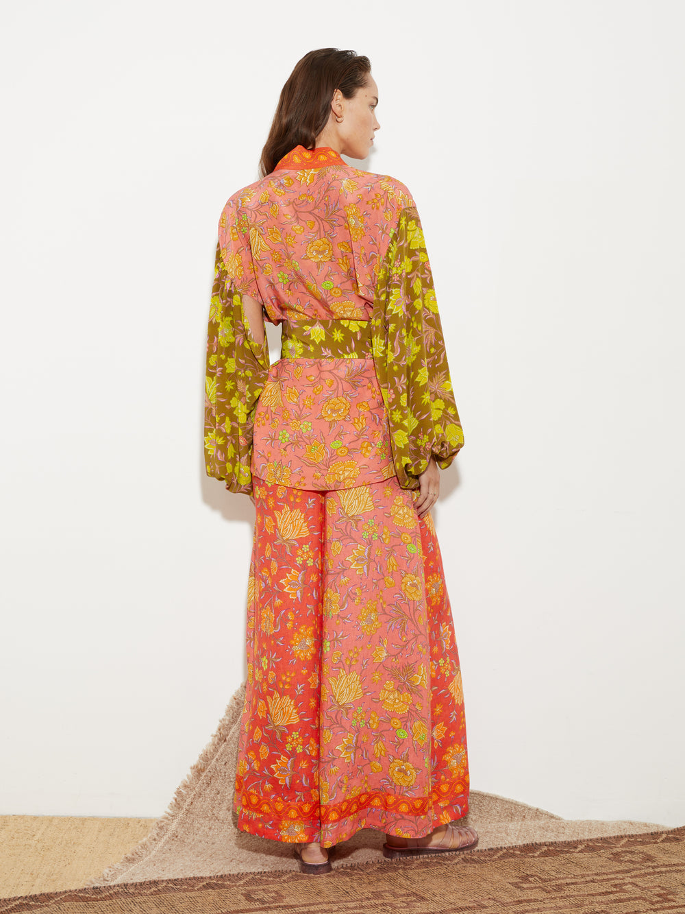 Alvita Silk Robe w Belt | Boteh