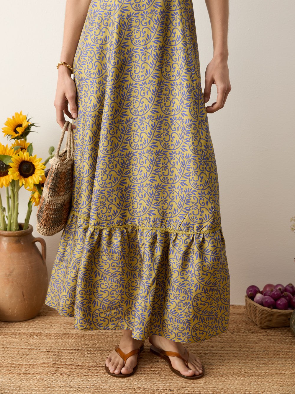 verve bodice maxi dress | Boteh