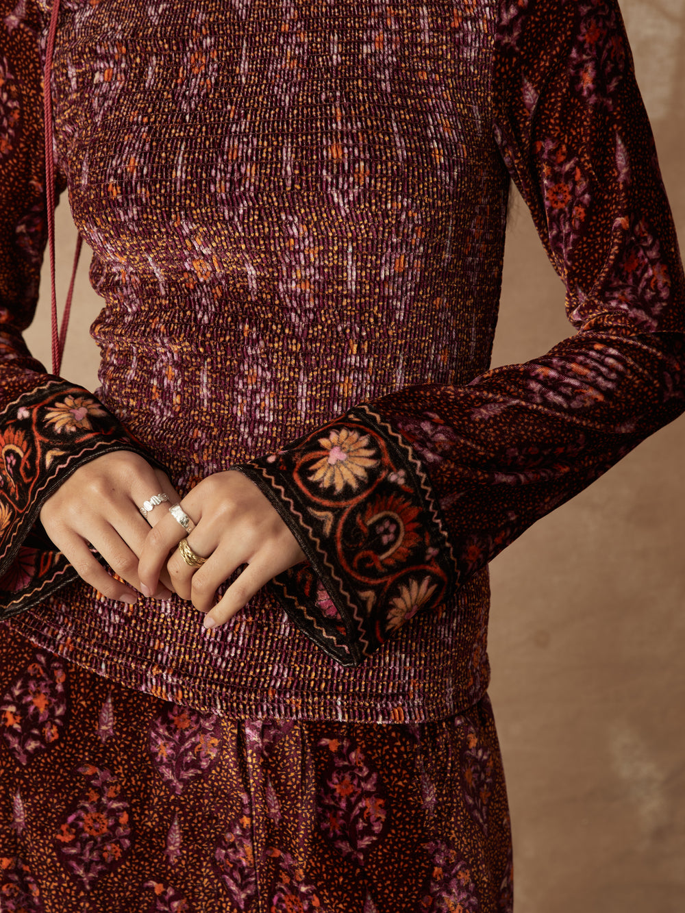 Rivoli Shirred Top | Boteh