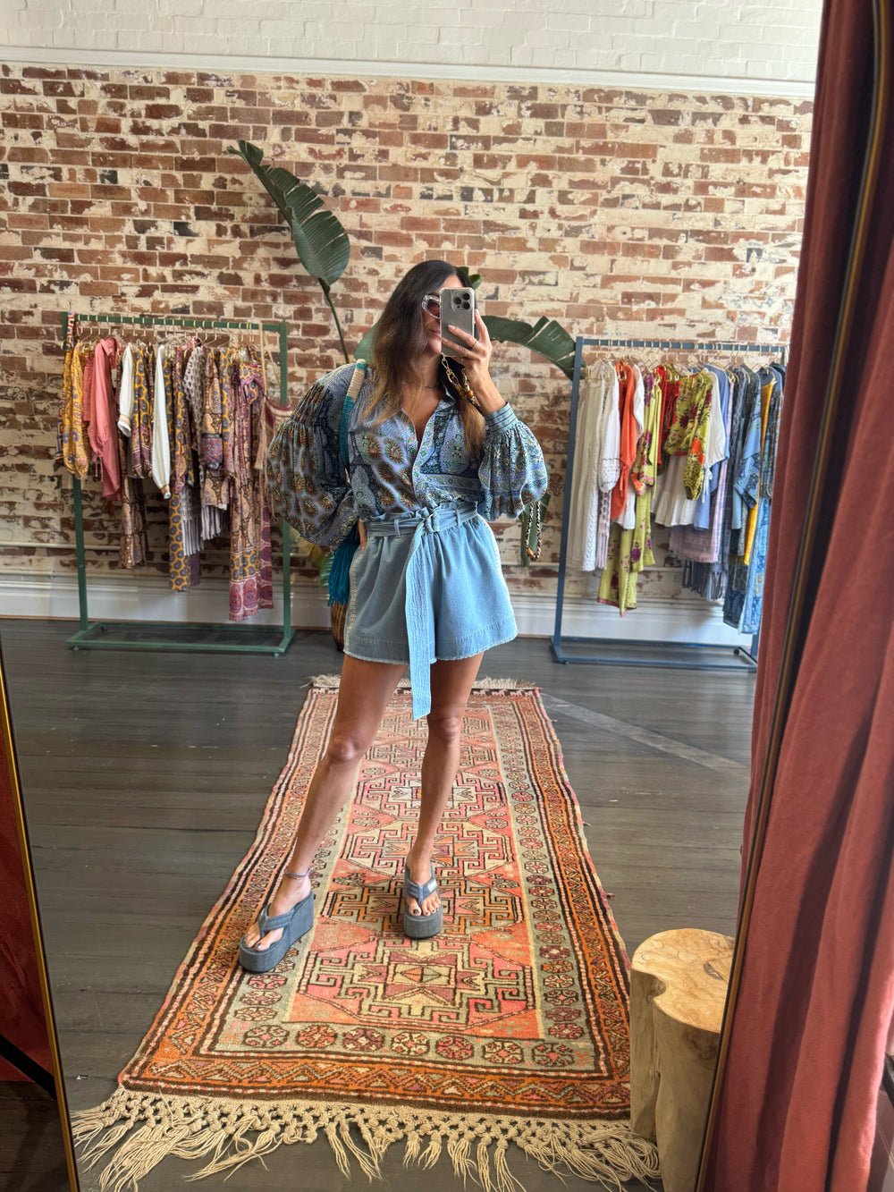 Onda Silk Smock Shirt | Boteh