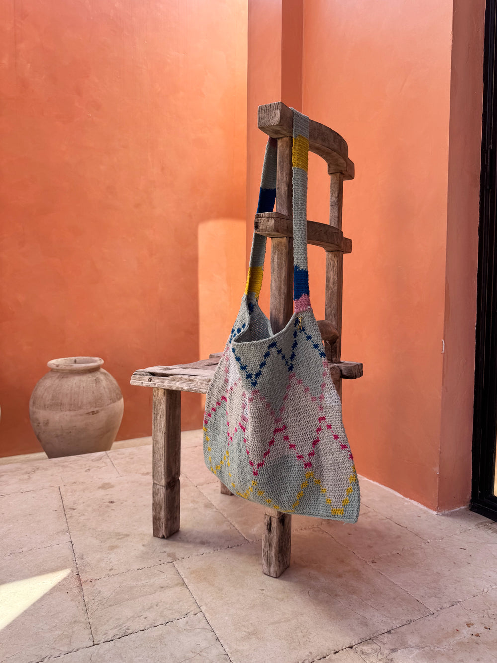 florence diamond bilum tote med