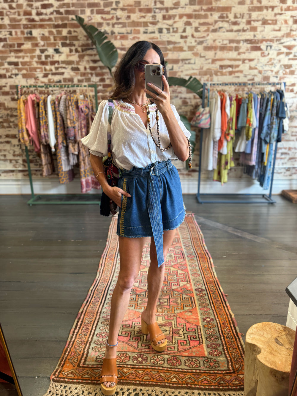 Lido Smocked Ss Blouse | Boteh