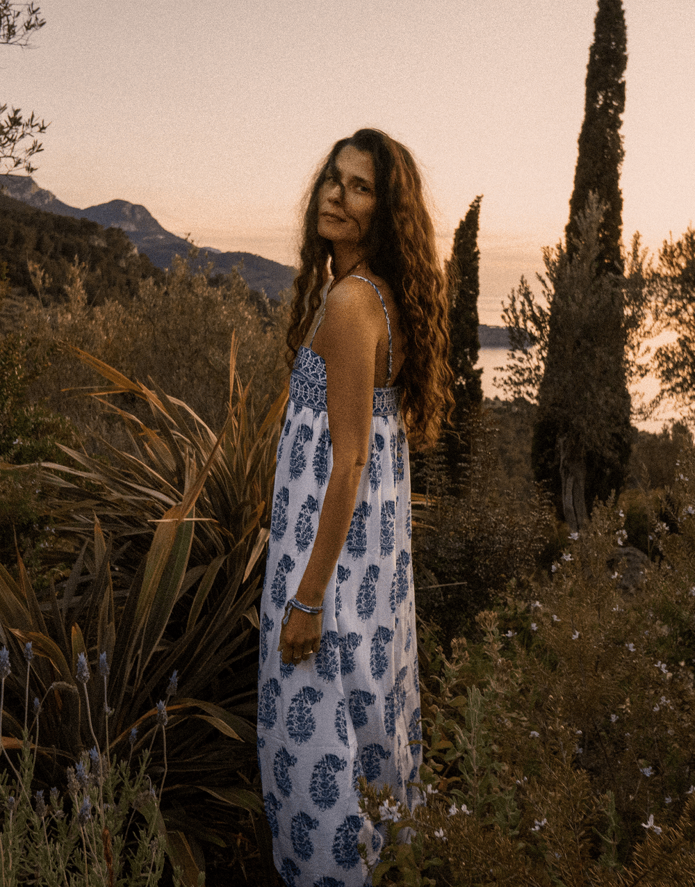 Mar Fine Strap Maxi Dress | Boteh