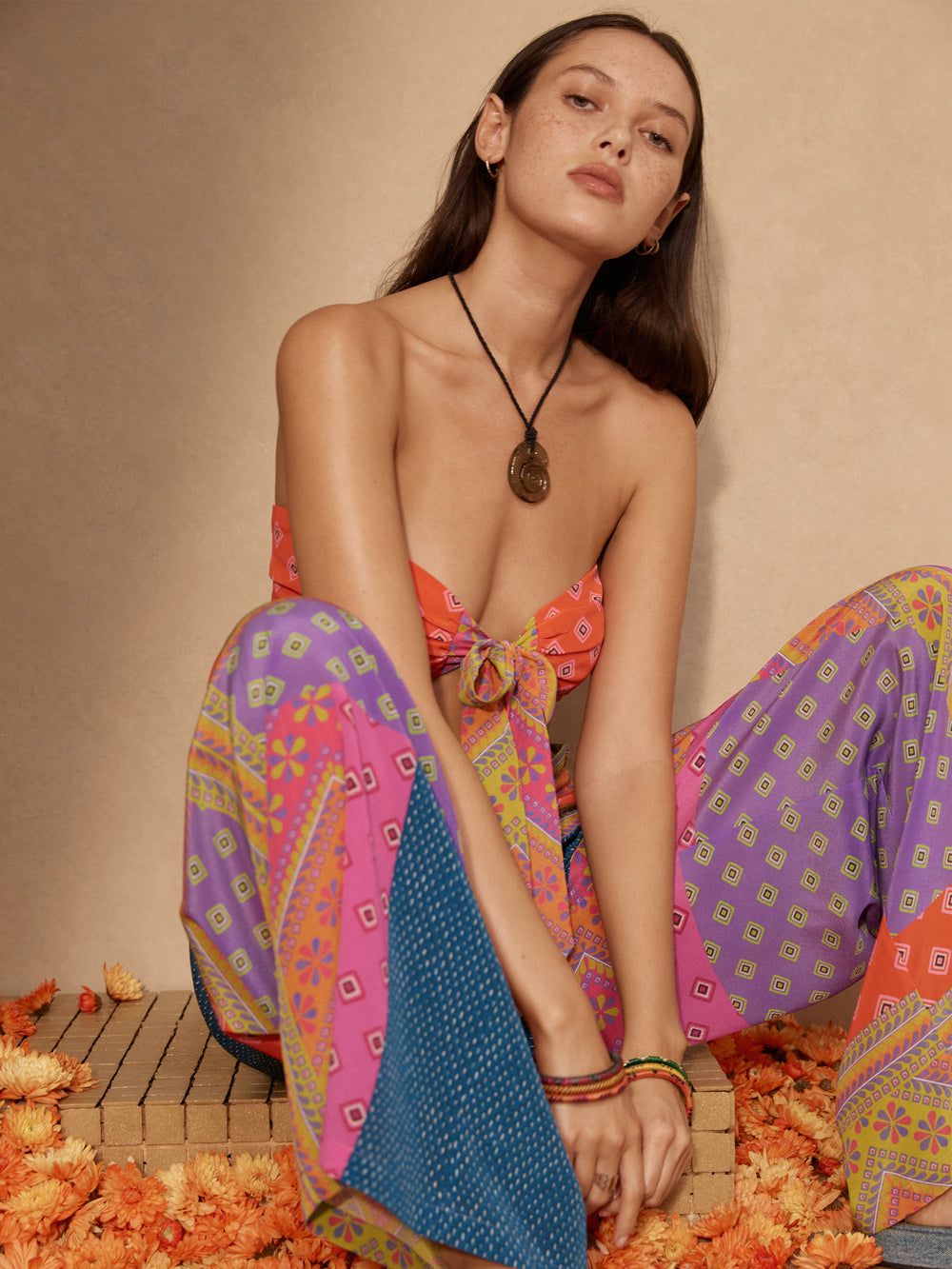 Rani Silk Wide Leg Pant | Boteh