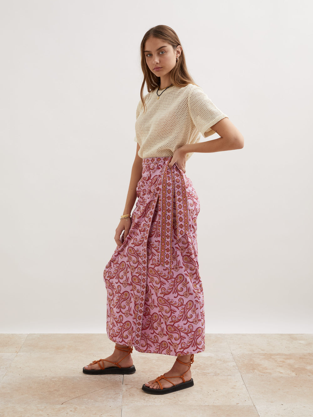 Kiki Nazar Wrap Maxi Skirt | Boteh
